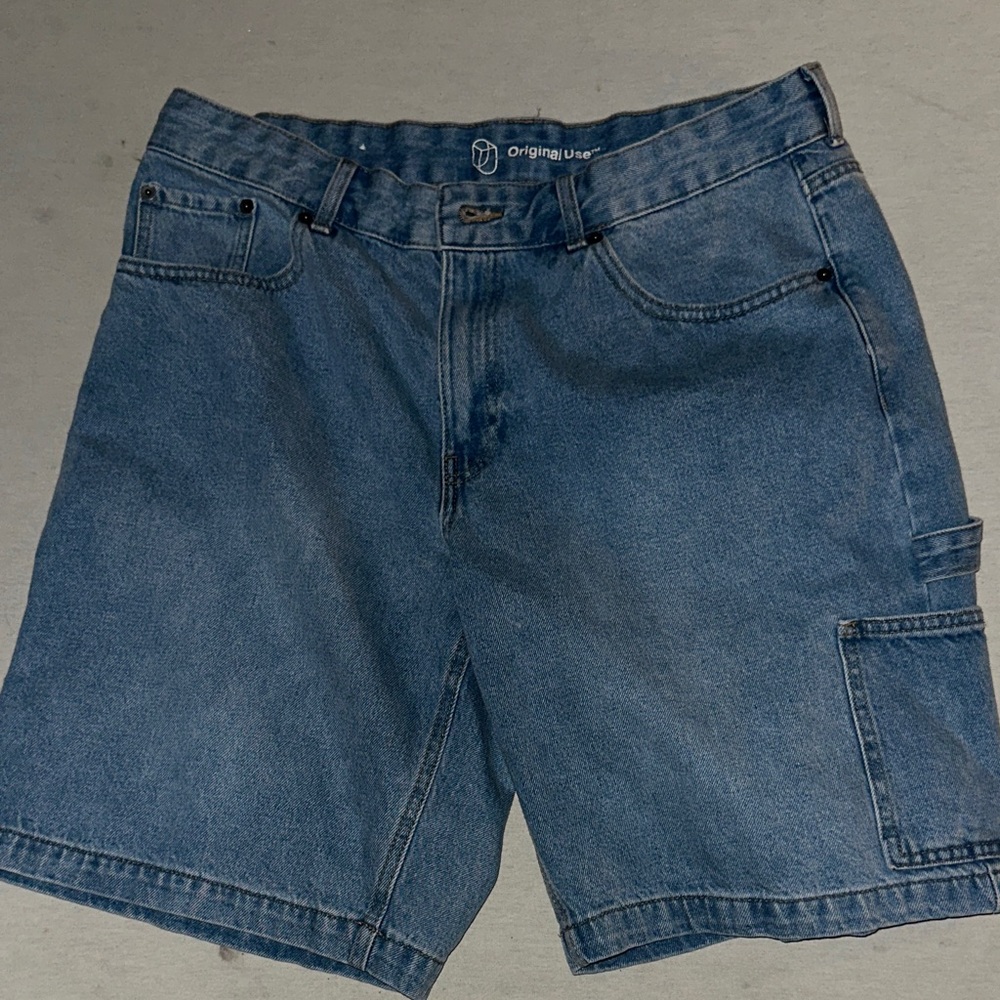 Mens Size 36 Original Use Classic Blue Jean Shorts